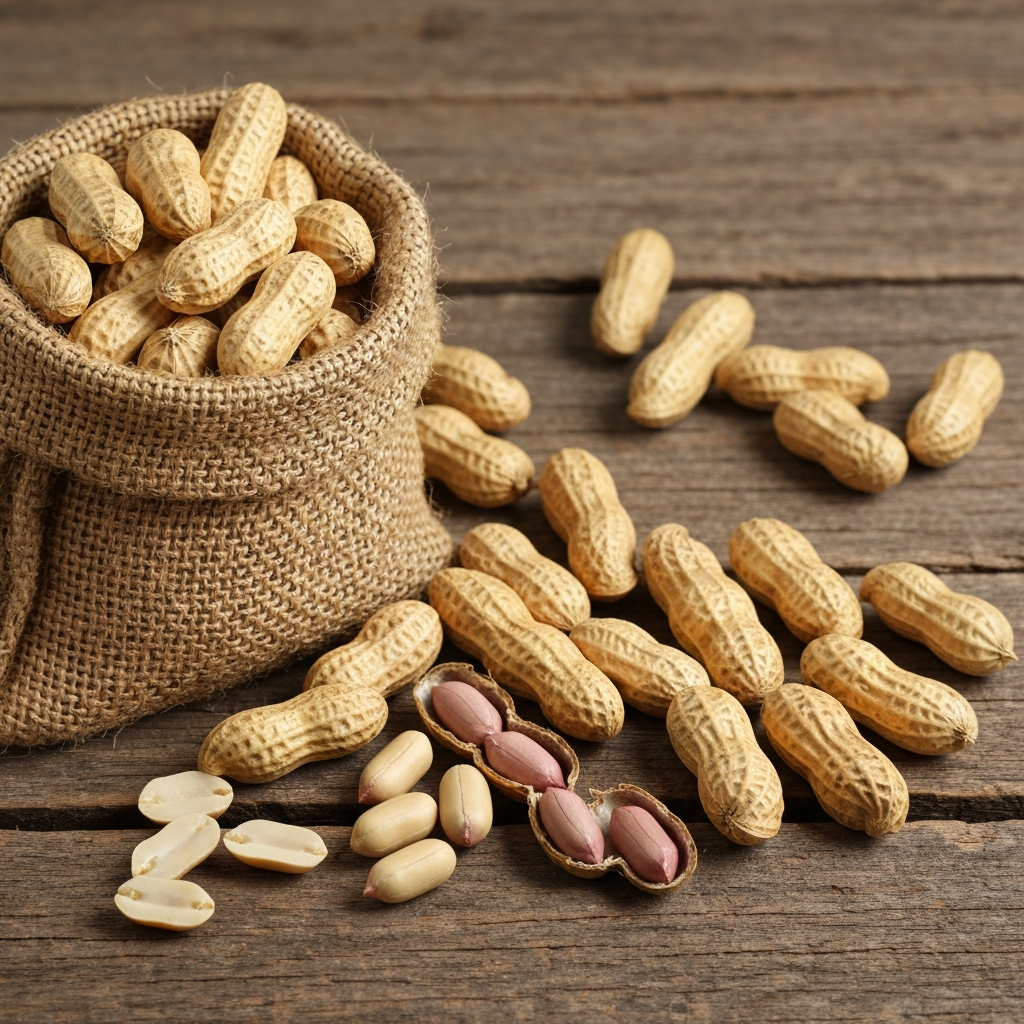 Sri Lankan peanuts cleaned and bagged for export